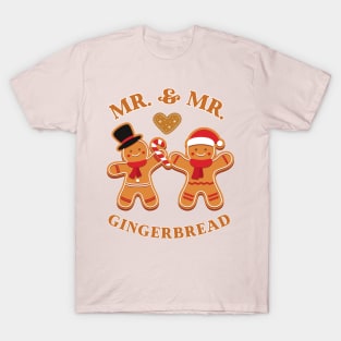 Mr & Mr Gingerbread Christmas Gift T-Shirt